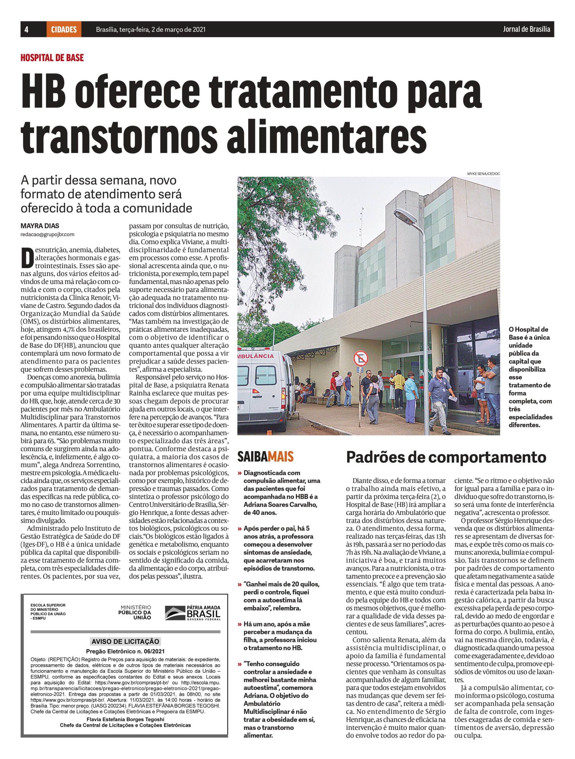 transtornos alimentares